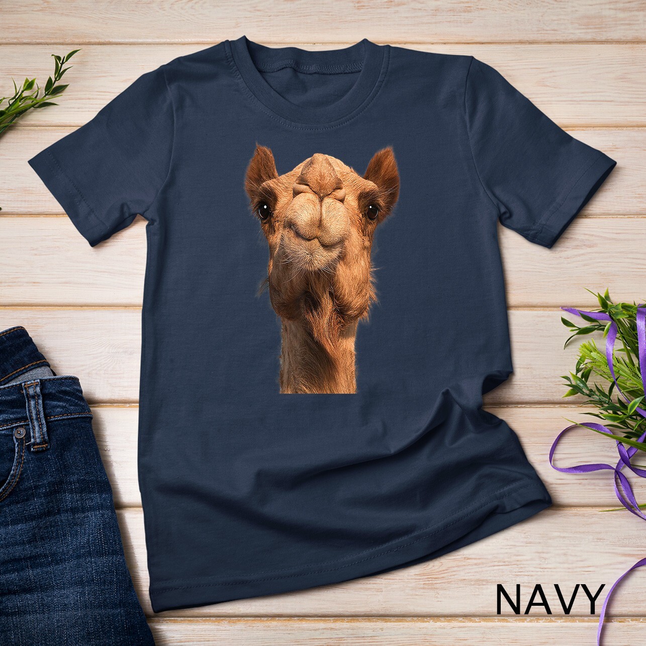 Camel Animal Face Unisex T-shirt