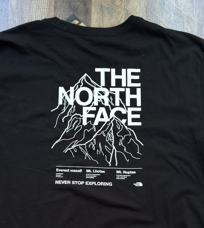 The North Face Mtn Top Evo Half Dome Graphic T Shirt Black Mens Lg NWT