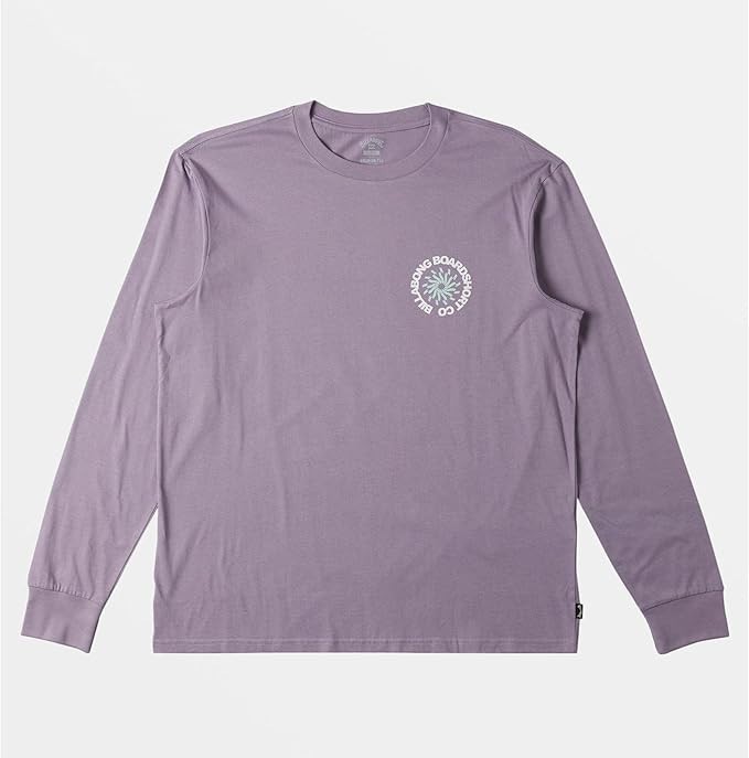 Billabong Men’s Whirlpool Long Sleeve T-shirt Purple NEW S M L XL XXL $36