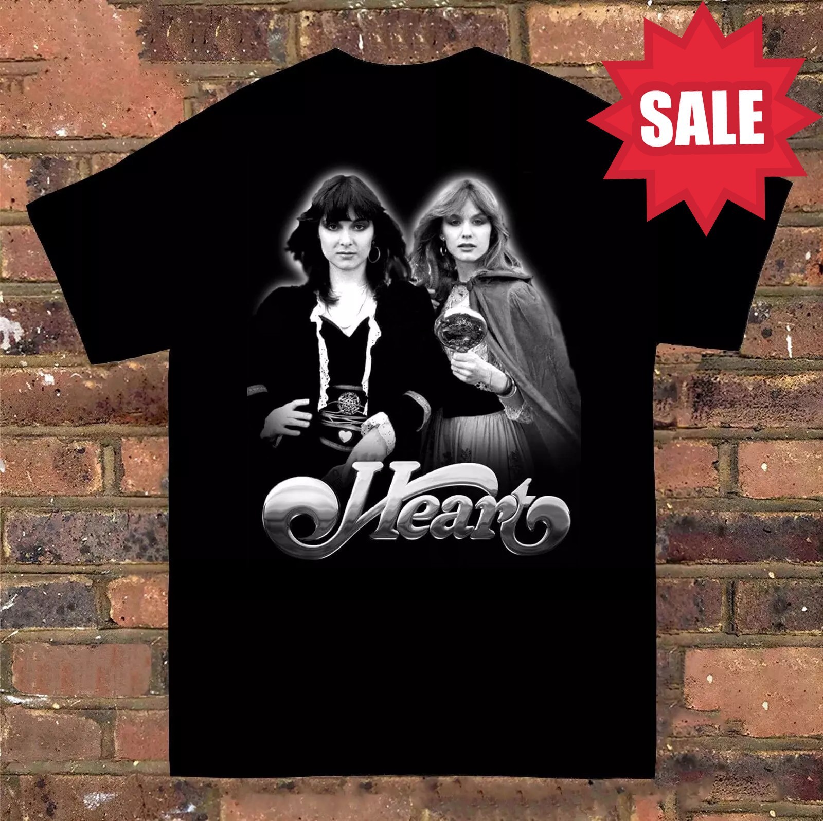 Heart Band T-shirt Tee Unisex Men Women All Size S-5XL S47