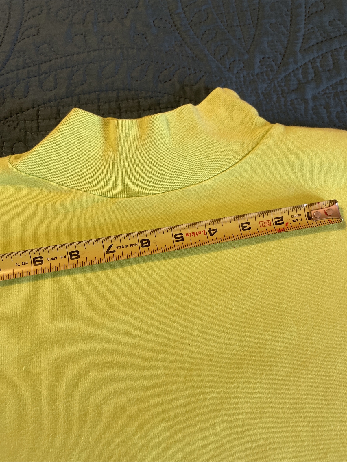 VINTAGE 90’S LIME GREEN SHIRT, HIGH NECK, SAN FRANCSICO CITY STREETS L
