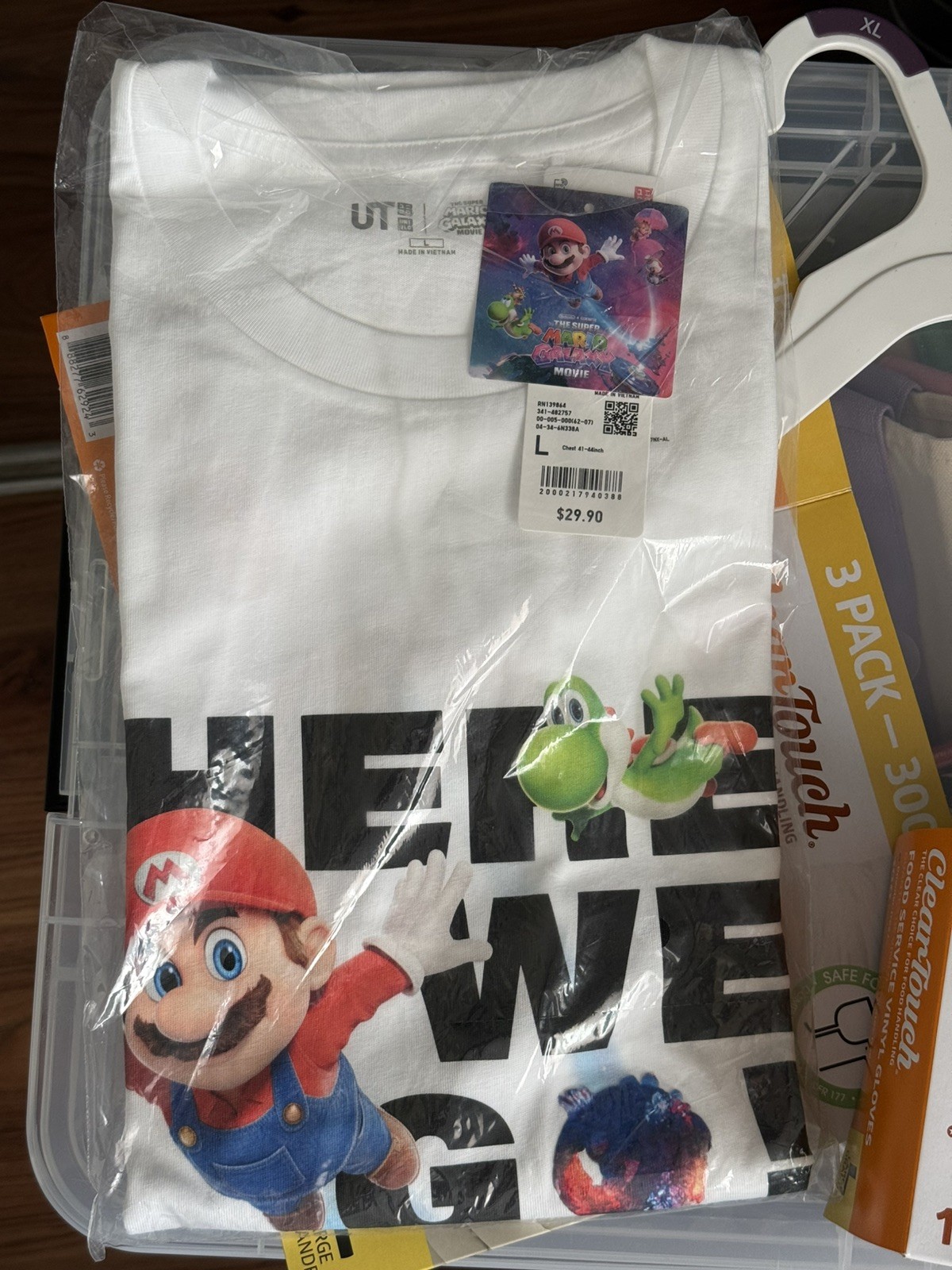 The Super Mario Galaxy Movie UNIQLO UT Gtaphic T-Shirt 00 WHITE large l yoshi