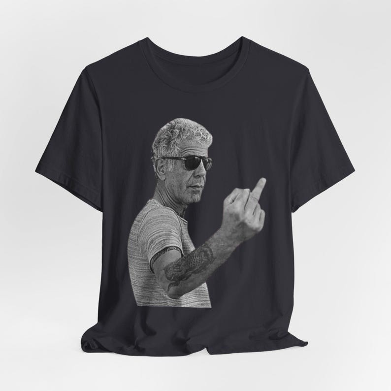 Anthony Bourdain – Flip the Bird T Shirt