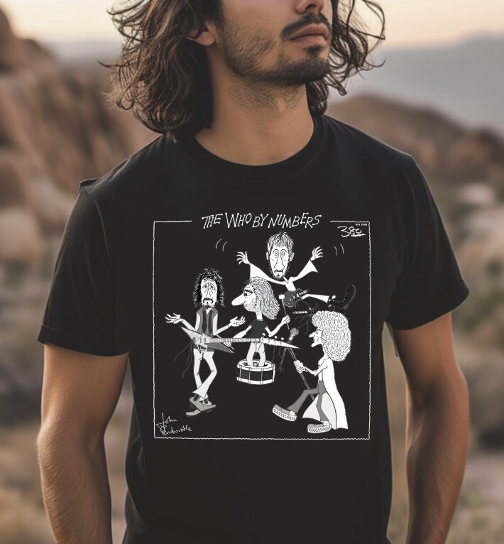 The Who By Numbers T-Shirt – album cover art british rock band 60’s 1970s, S-5XL