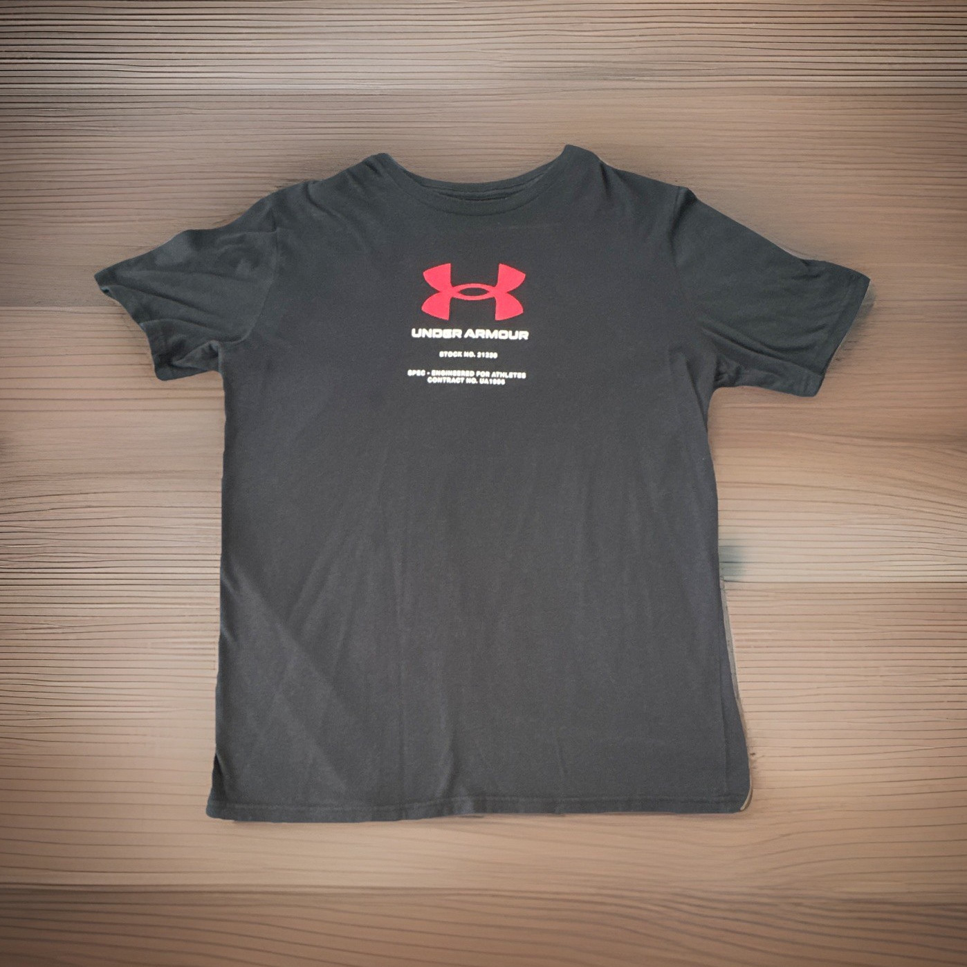 Under Armour Men’s Black Crew Neck Short Sleeve Graphic Logo T-Shirt Size M