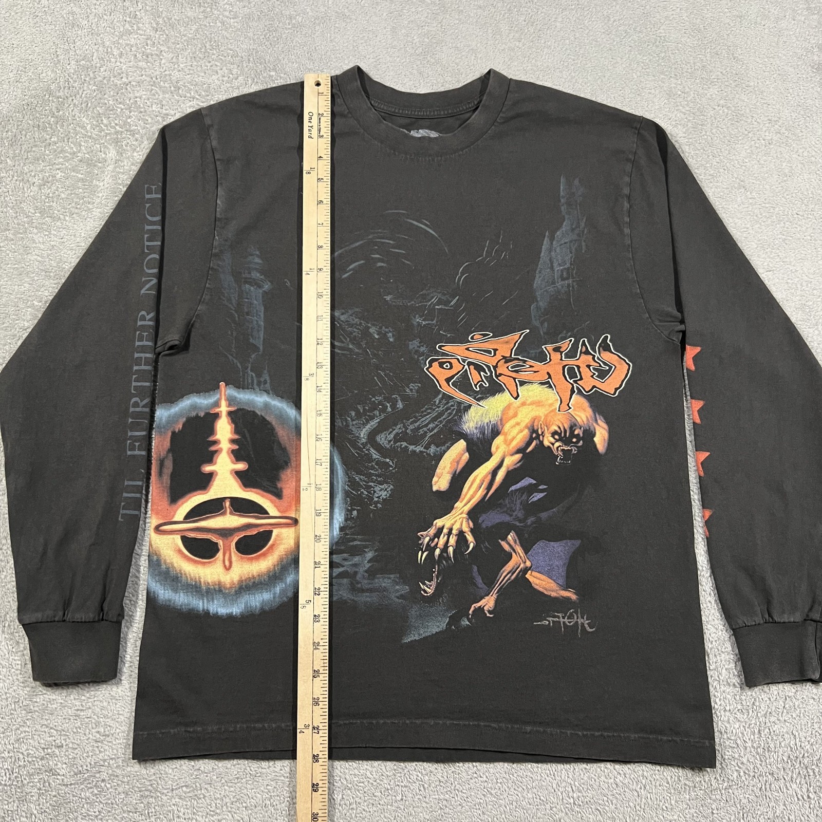 Travis Scott Utopia Tour Merch Til Further Notice T Shirt Mens Large Black