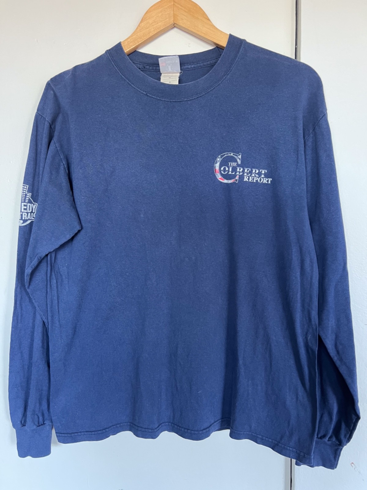 Vintage Authentic Long Sleeved THE COLBERT REPORT – Comedy Central Shirt, Medium