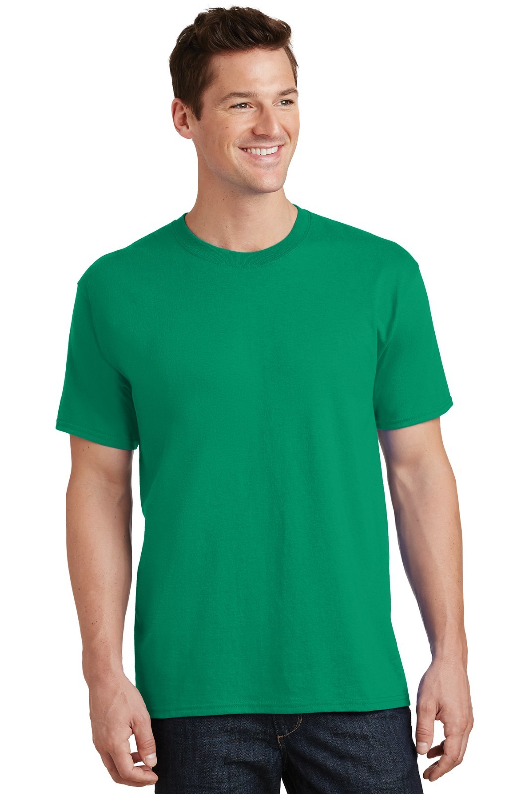 Men’s Big & Tall T-shirts Solid Colors Plain Short Sleeve Tall Tee Clothes Tops