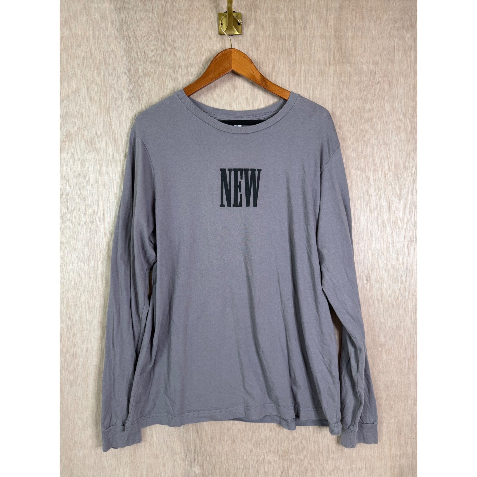 Bella Canvas Isaiah 43:19 Bible Verse Long Sleeve Shirt Grey Streetwear Mens XL