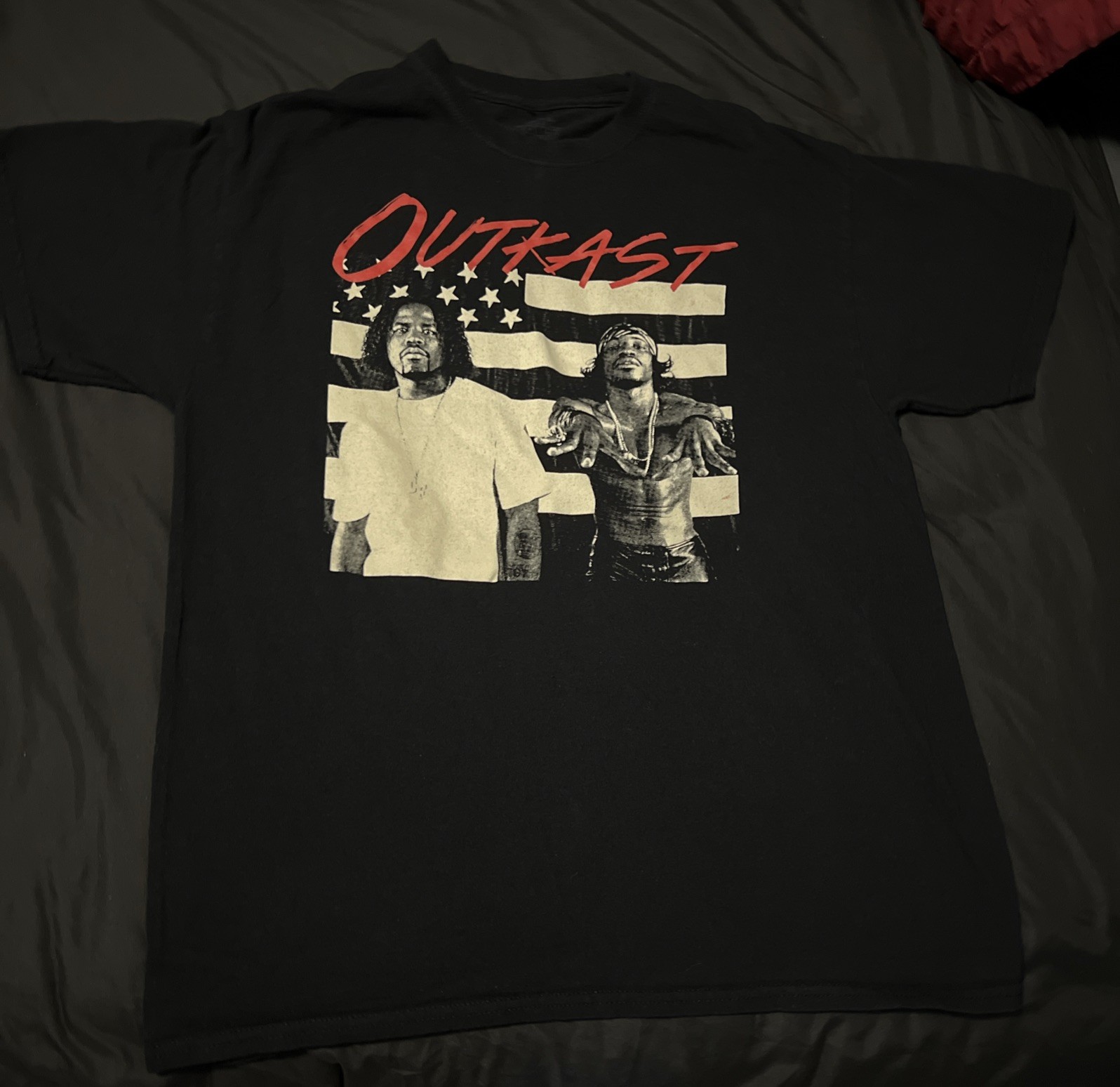 OutKast Stankonia T Shirt Size L Black Hip Hop Rap Boxy Fit Andre 3000 Big Boi
