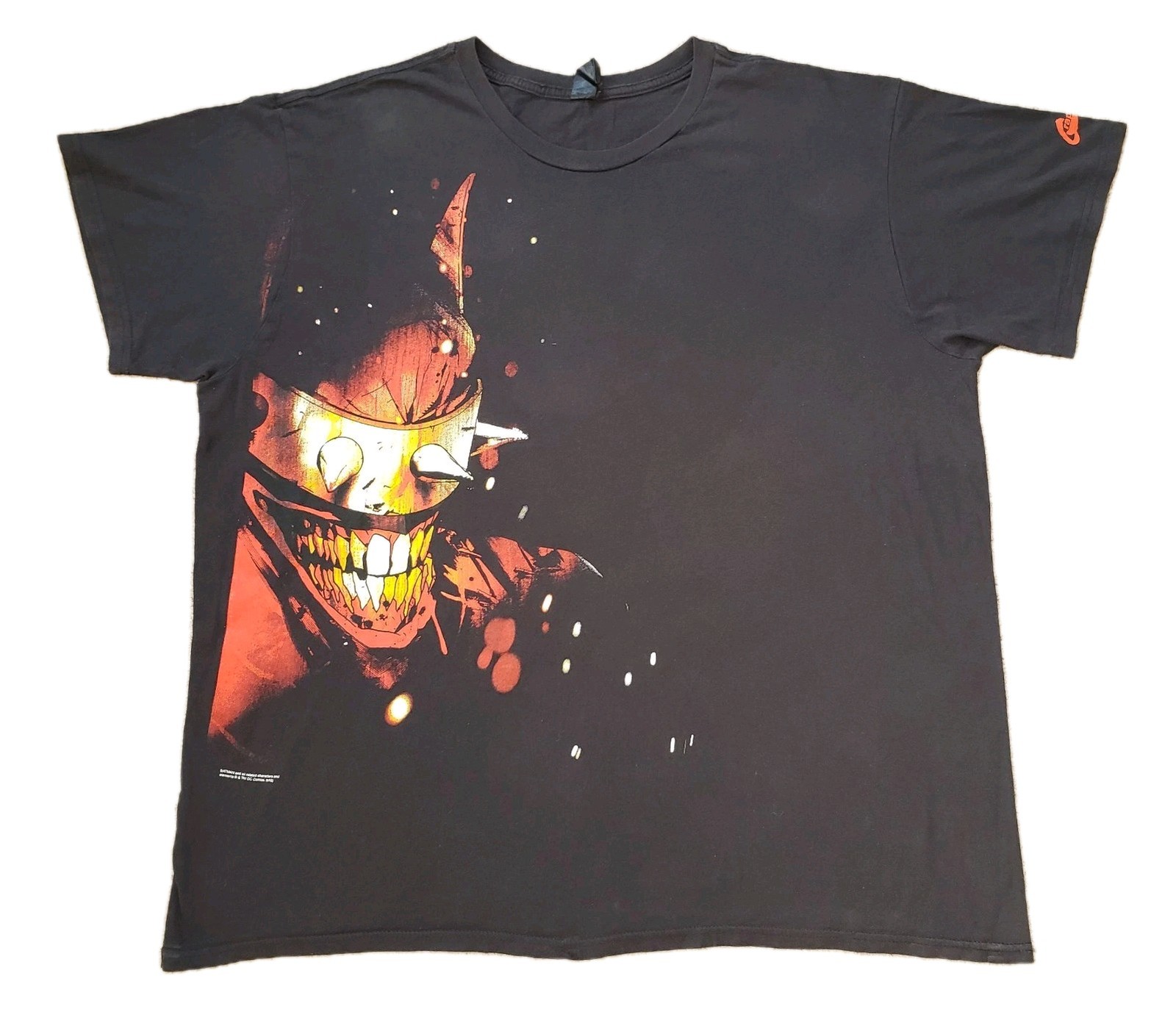 2019 Batman Who Laughs Graphitti Sz 2XL Mens Black DC Dark Multiverse T-Shirt