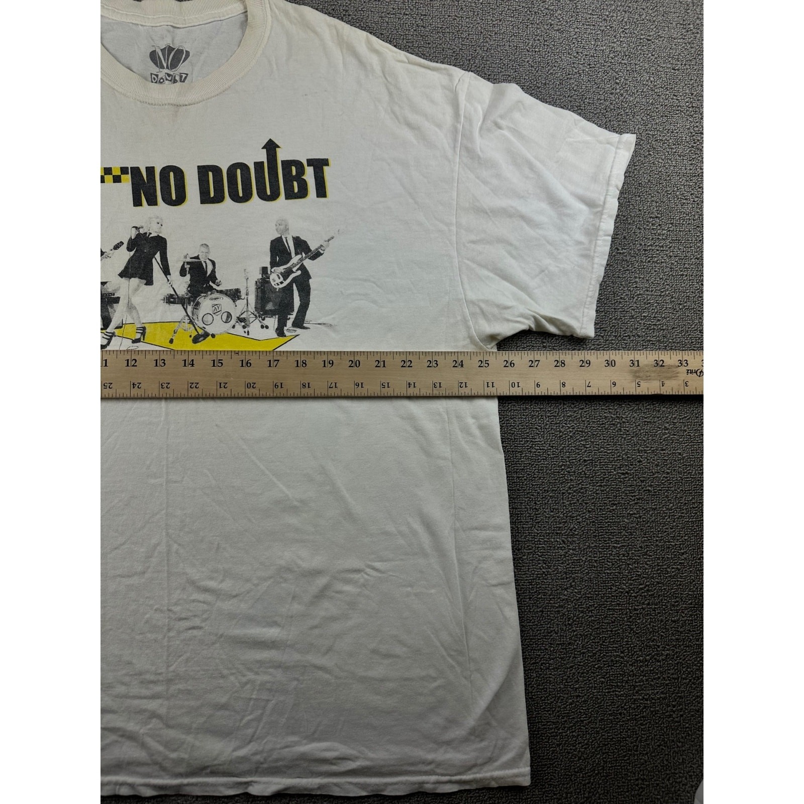 Y2K No Doubt T-Shirt Men XL White Rock Steady Tour Graphic Print Band Music 00s