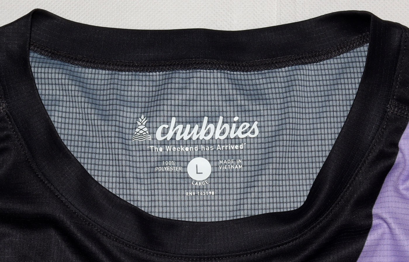 Chubbies The Weekend Has Arrived Men’s Short Sleeve Geometric T Shirt Size Large