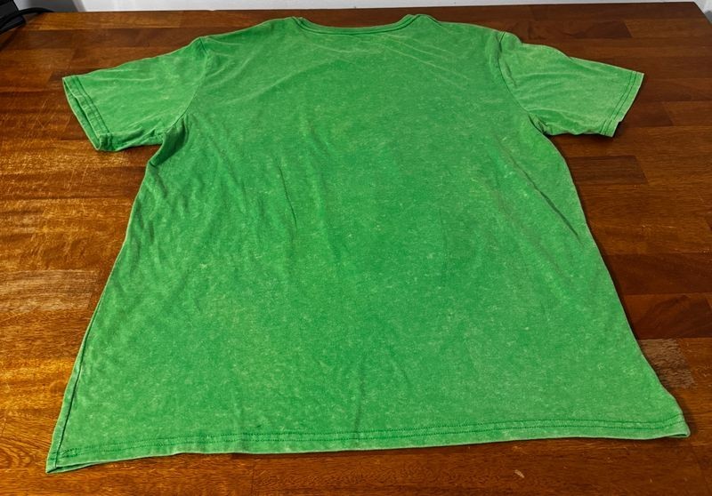 Dr Seuss t shirt lucky cat mens xl heathered green