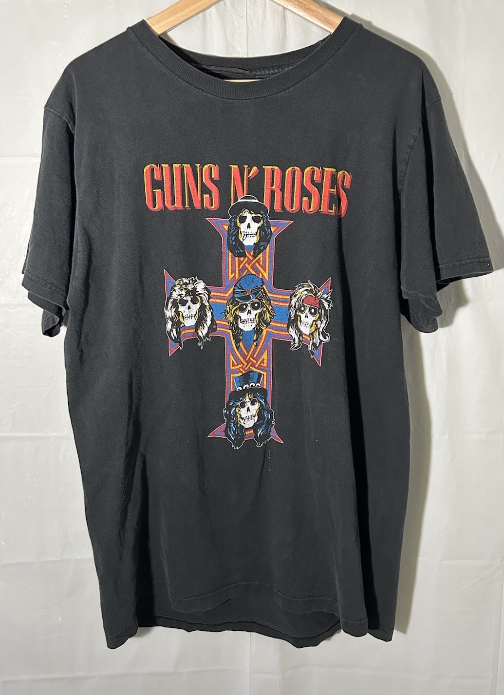 VINTAGE RARE GUNS N ROSES APPETITE FOR DESTRUCTION T-SHIRT USED NO SIZE TAG!