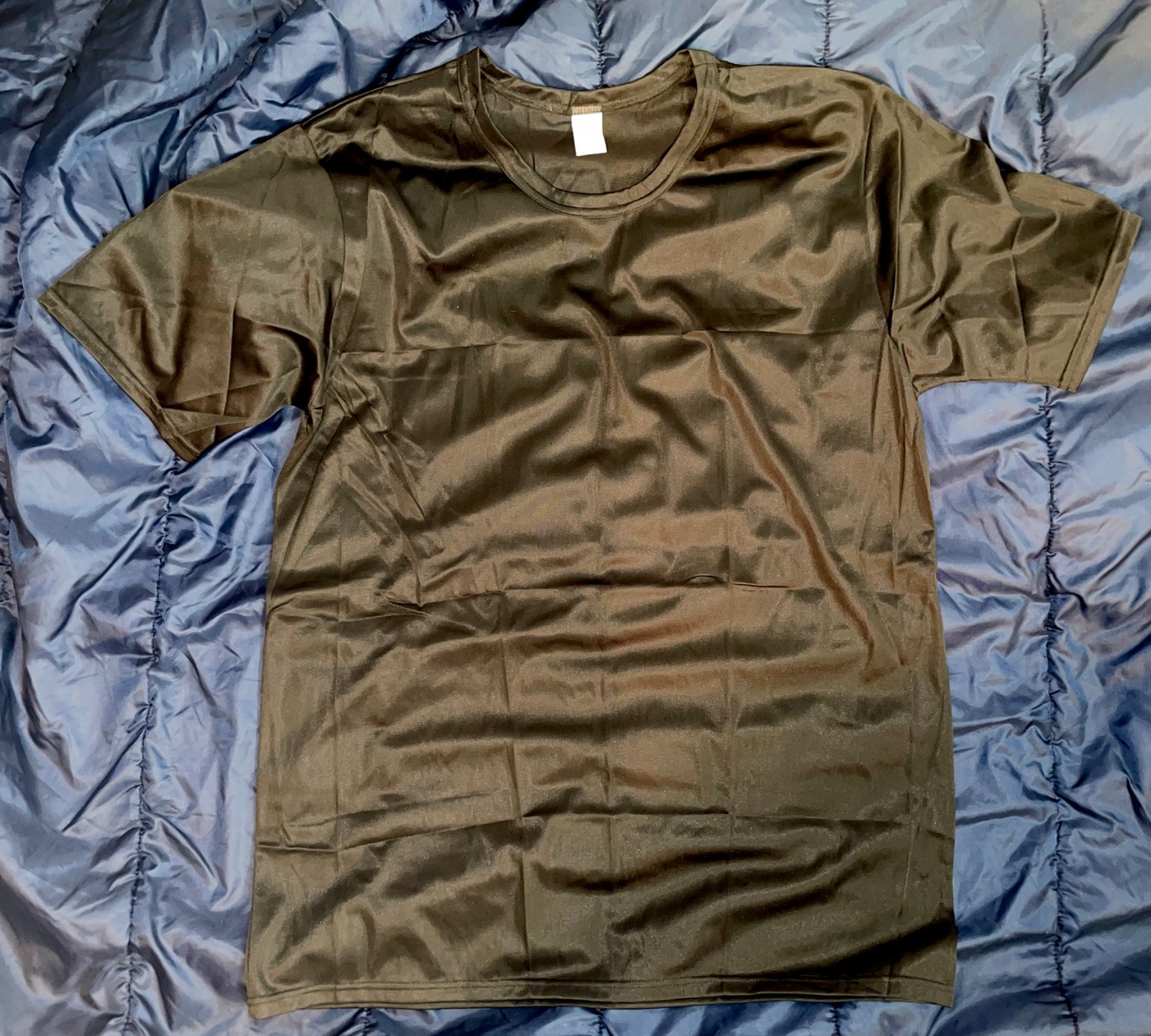 NIB Players 100% Shiny Nylon T Shirt Black Size XXL