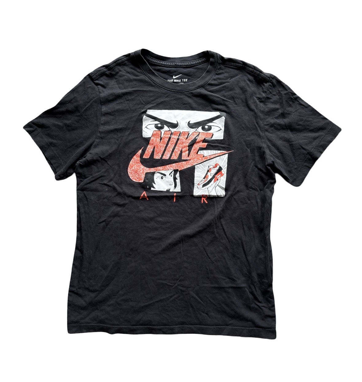 Nike Sportswear Manga Tee T-Shirt Size Medium Black DB6151-010 Vintage Pre-Owned