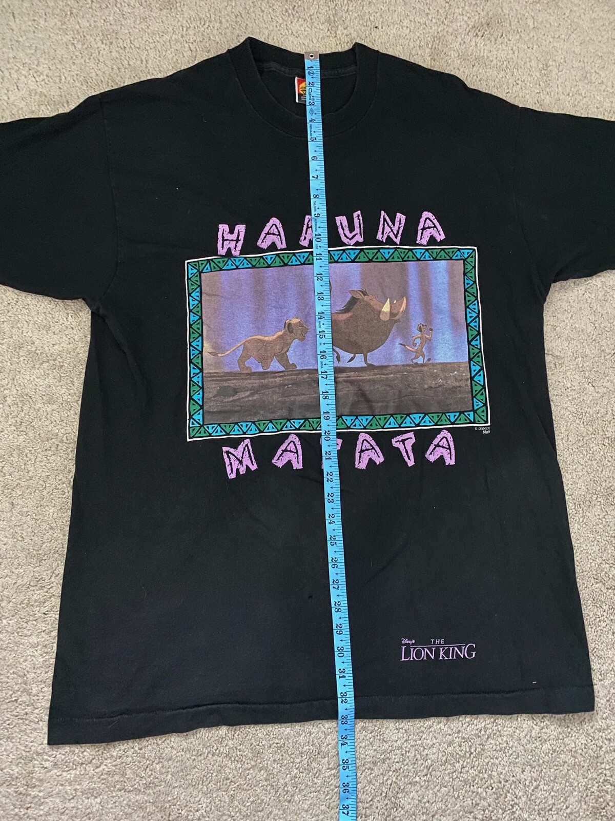 Vintage The Lion King Hakuna Matata Shirt Single Stitch Disney Simba Y2k 90s