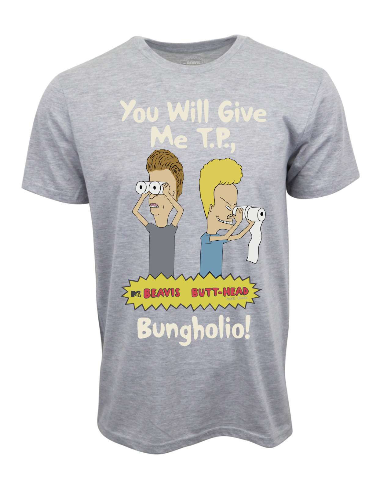 BEAVIS AND BUTT HEAD BUNGHOLIO! OFFICIAL LICENSE GRAHIC TEE