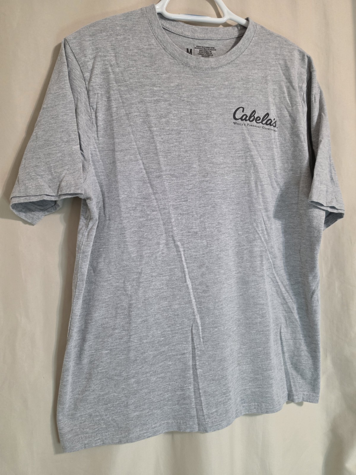 Men’s Grey Short Sleeve T-Shirt By Cabelas Never Leave Home Without Your Wingman