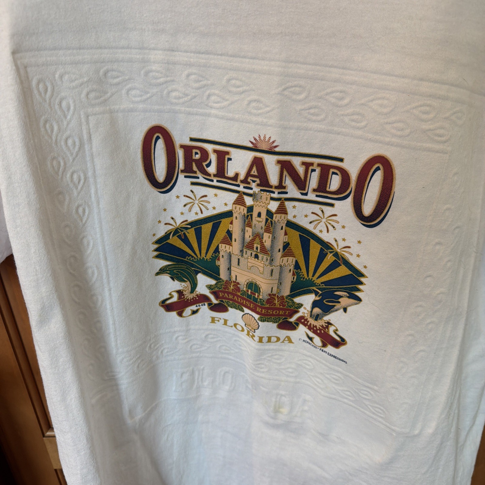Rare Deadstock Walmart Orlando Florida Tee Print Tee L USA America