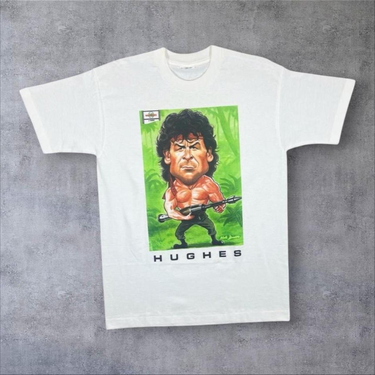 Vintage Screen Stars Mark Hughes “As Rambo” Football Single Stitch T-Shirt M