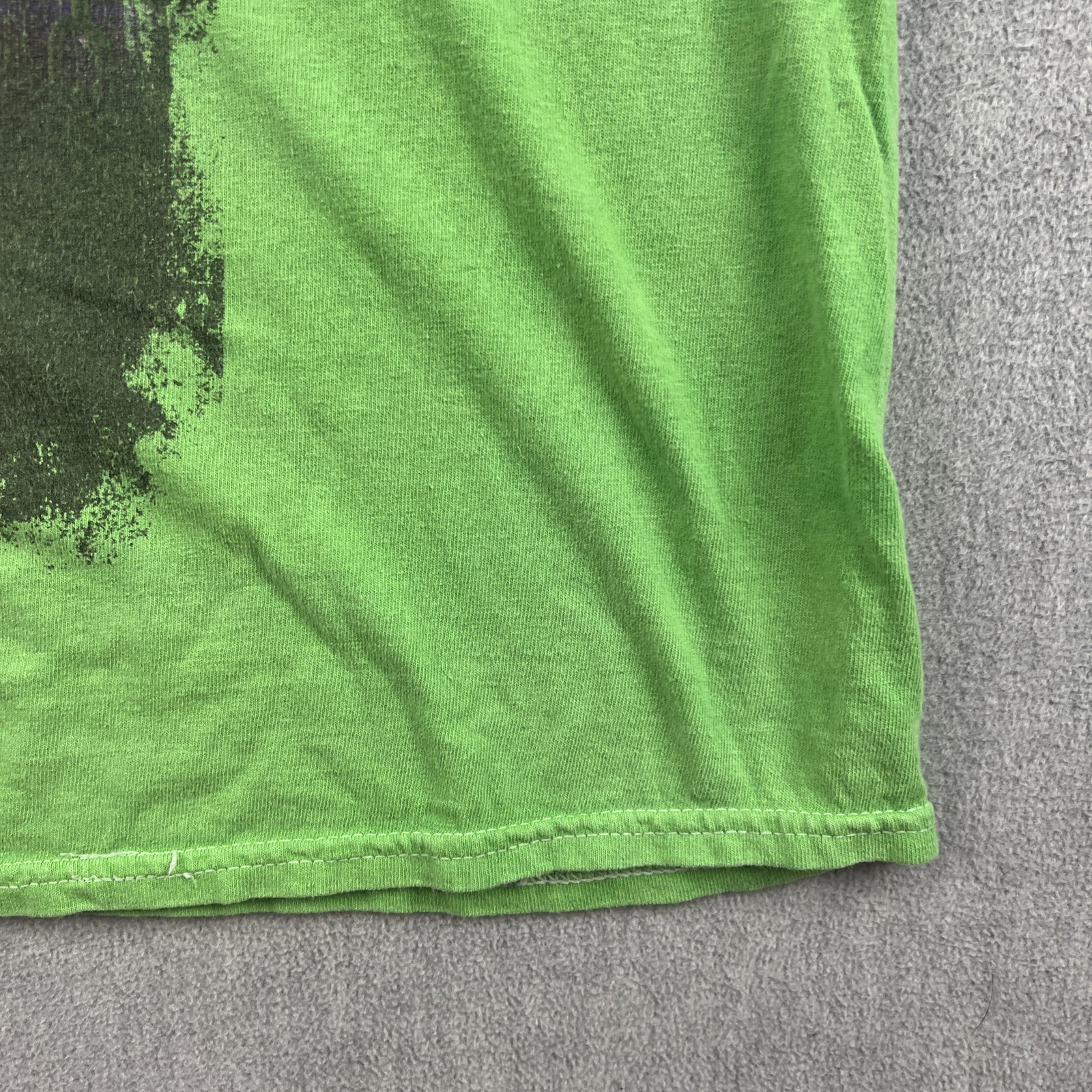 Rob Zombie “Monster Head” Tie Dye T-Shirt Adult L Distressed Faded Green Purple