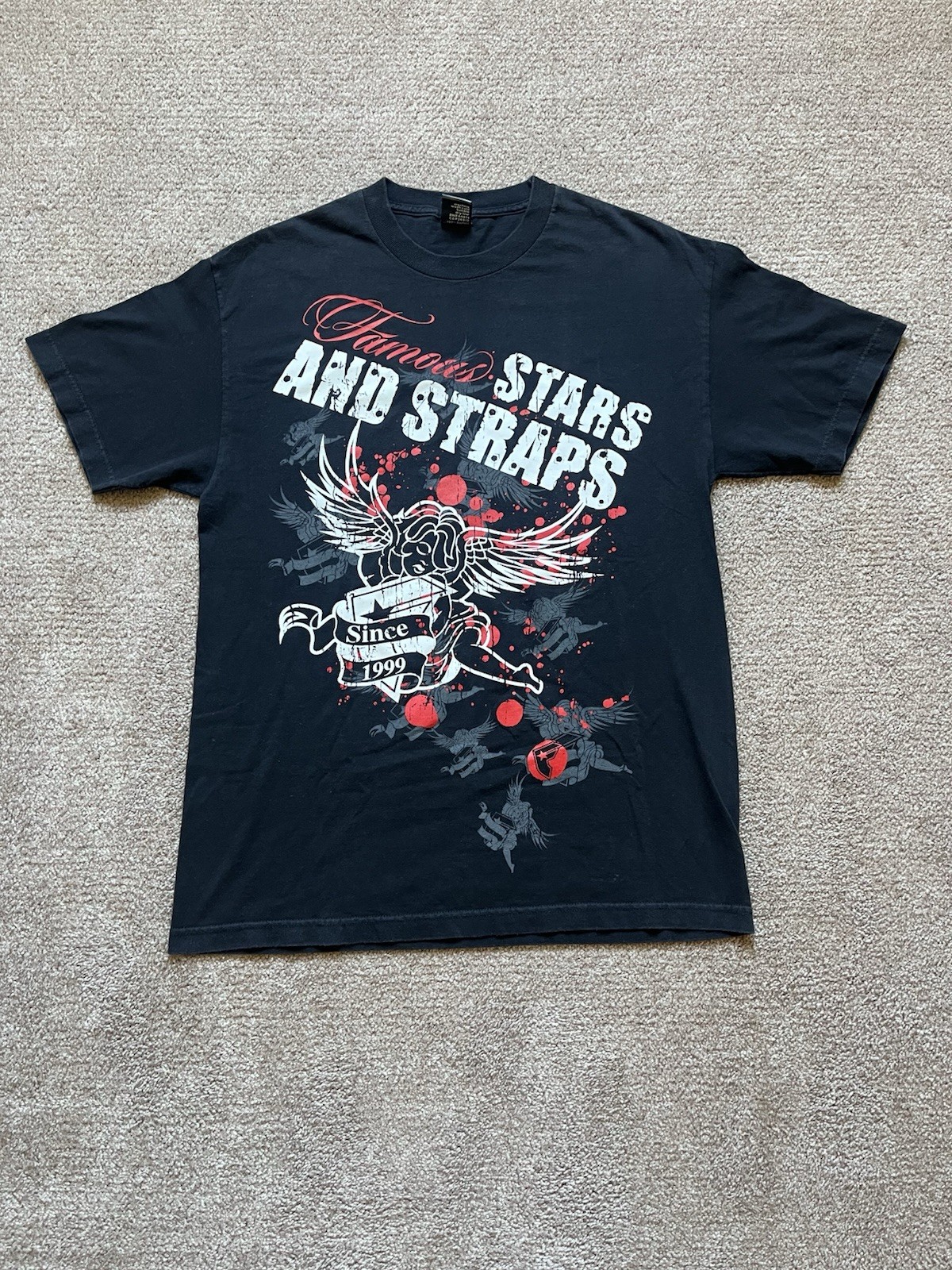VTG 00’s / Y2K Famous Stars & Straps Black Cherubs Tee