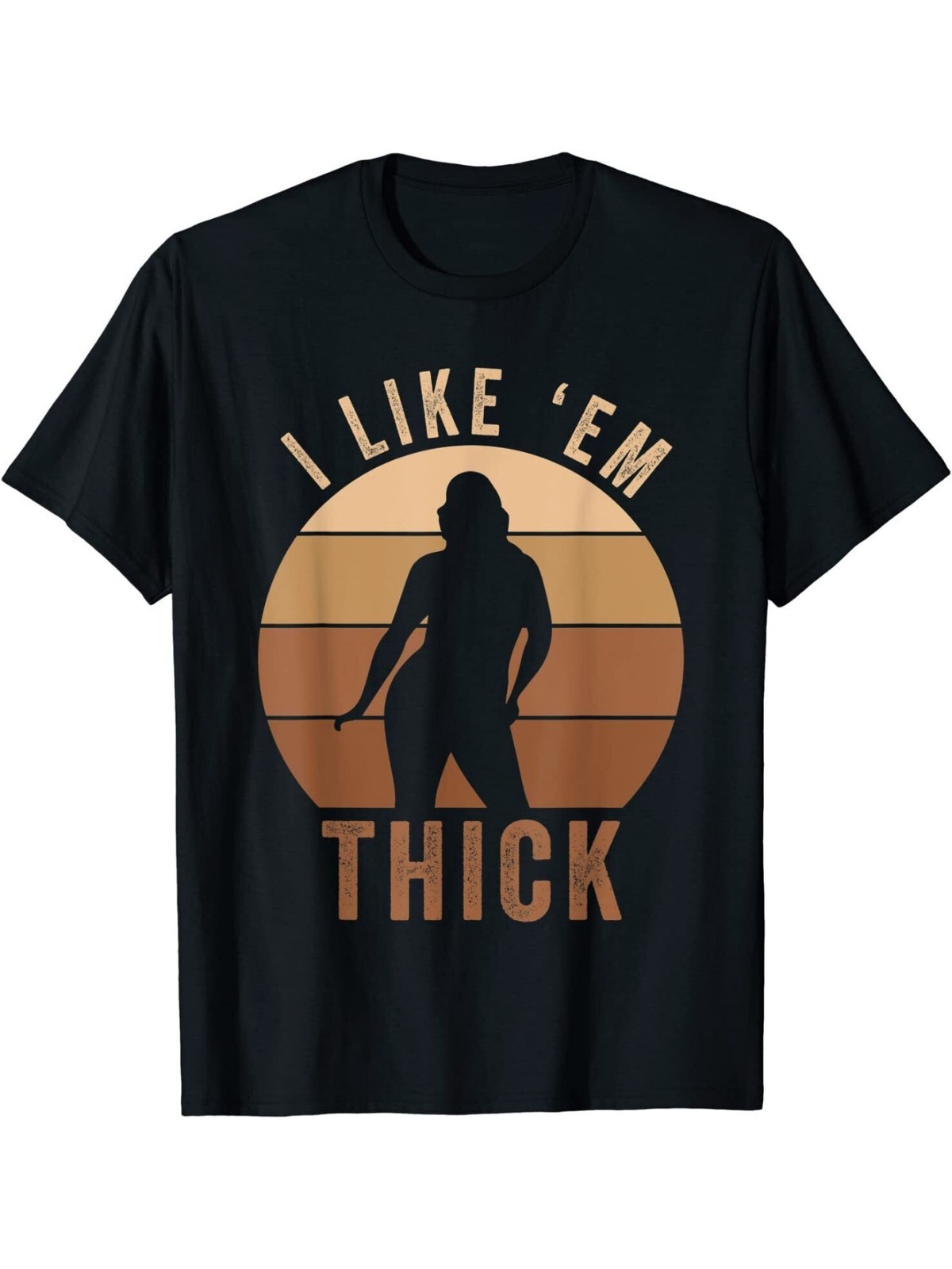 I Like ‘Em Thick” Humorous T-Shirt for Men – Chubby Chaser Lover Gift, Comf