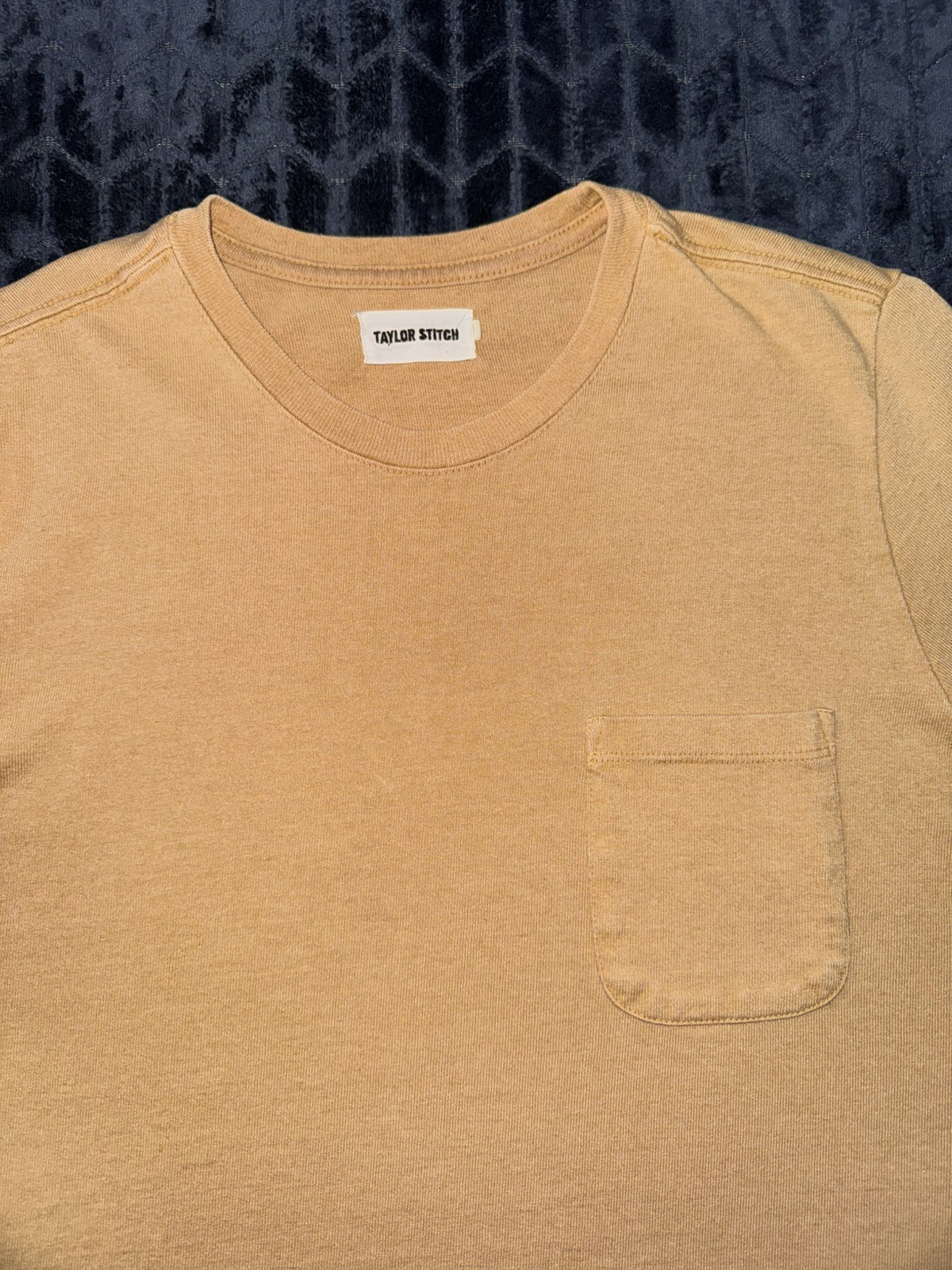 Taylor Stitch Men’s Crewneck The Heavy Bag Tee Front Pocket Sz 38