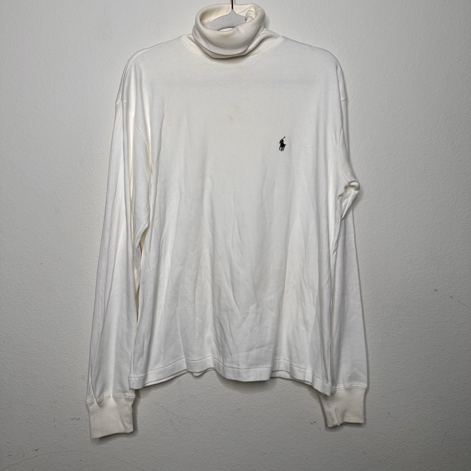 Polo Sport Ralph Lauren Turtle Neck Long Sleeve Vintage Shirt Size Medium Preppy