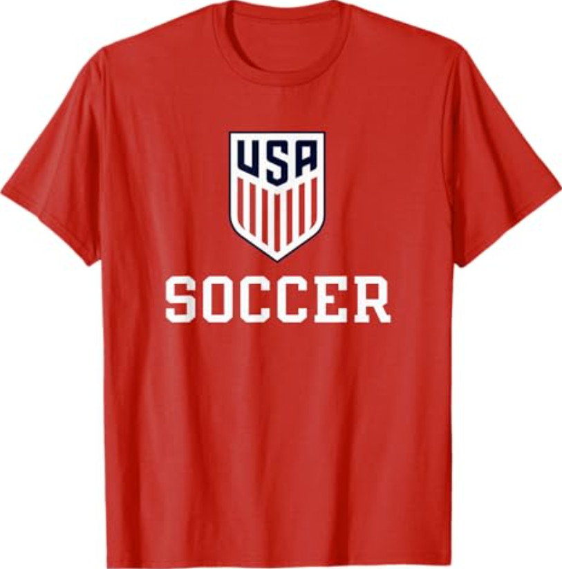 United States Soccer Icon Red USMNT Officially Licensed T-Shirt