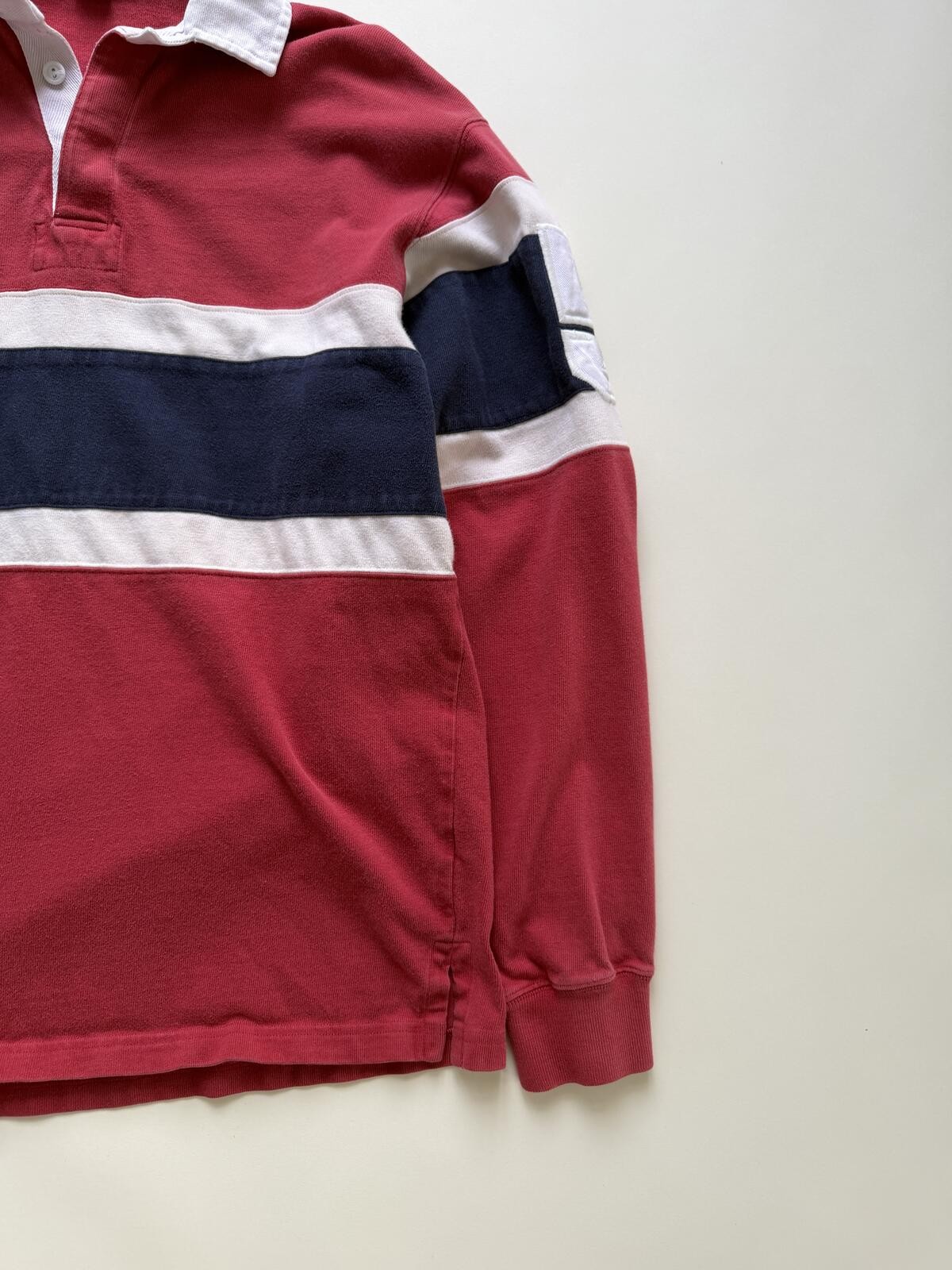 Vintage Polo Ralph Lauren rugby Red Blue White Long sleeve shirt