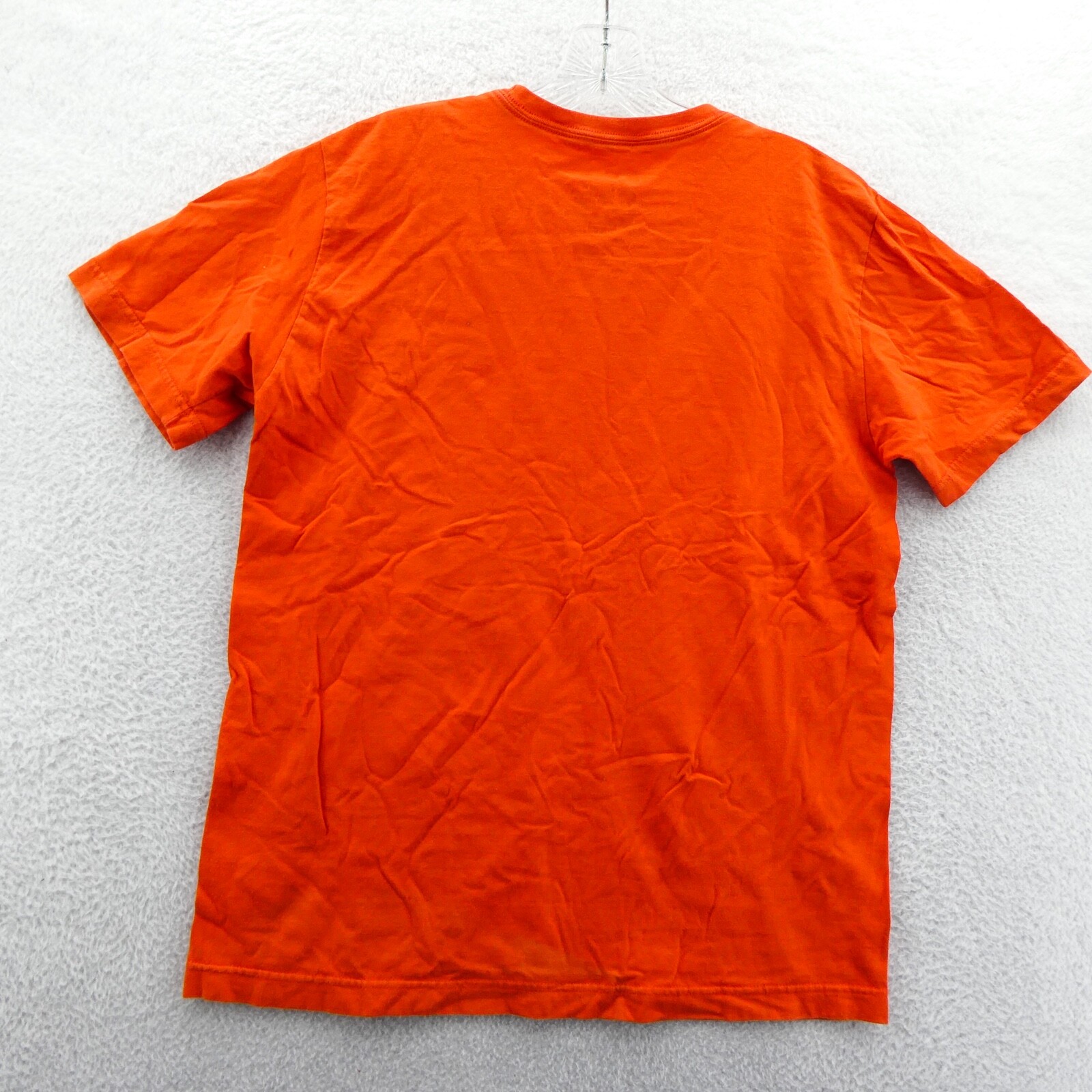 Nike Shirt Mens Medium Orange Regular Cotton Tee Beach Casual Summer Gym Sport