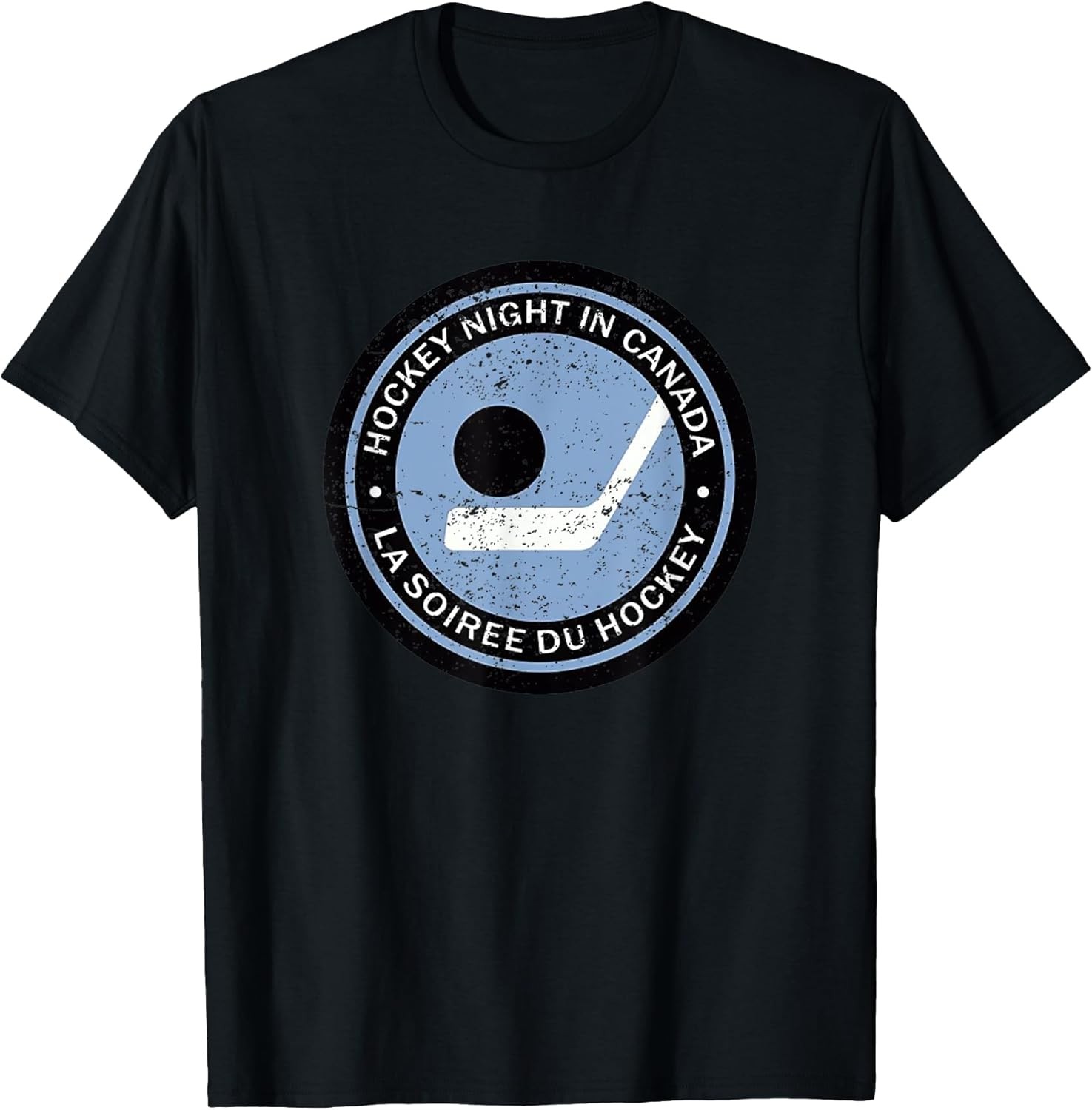 Vintage Retro Hockey Night In Canada Hockey Player Unisex Tee S-3XL