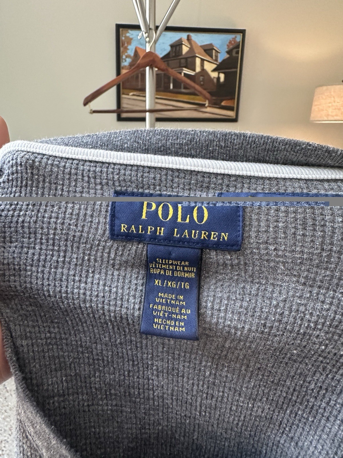 XL Polo Ralph Lauren Men’s Gray Long Sleeve Thermal Shirt