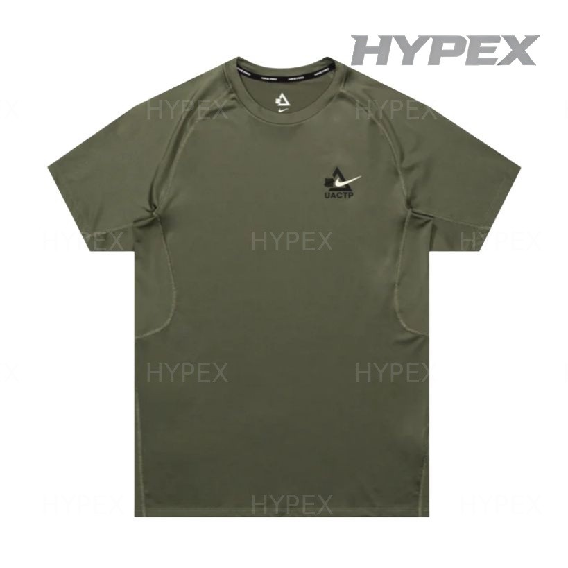 Nike T Shirts Men’s Green Crew Neck Moderate IQ7360-222 New Size