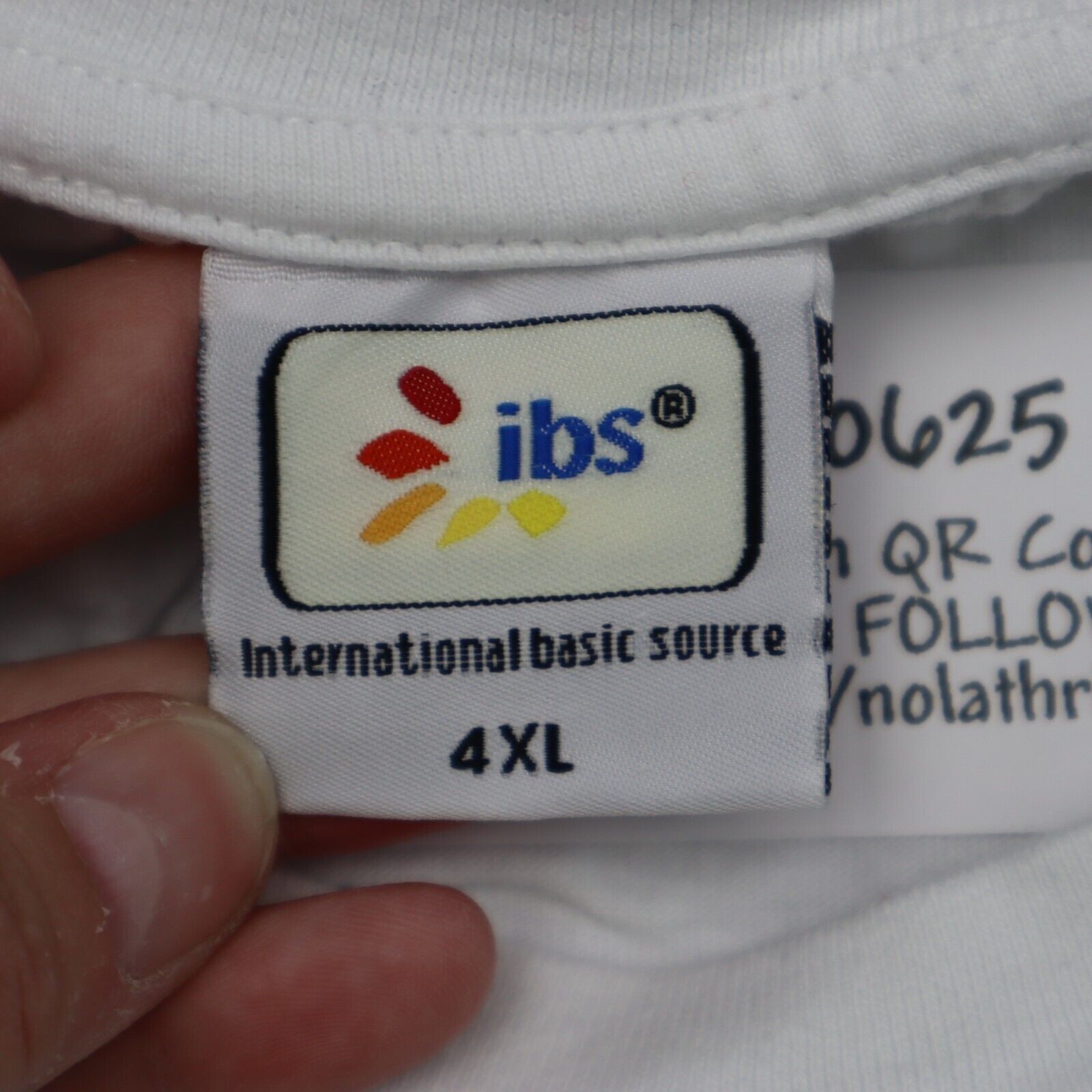 IBS International Basic Source Shirt Mens 4XL White Graphic Real Recognize Real