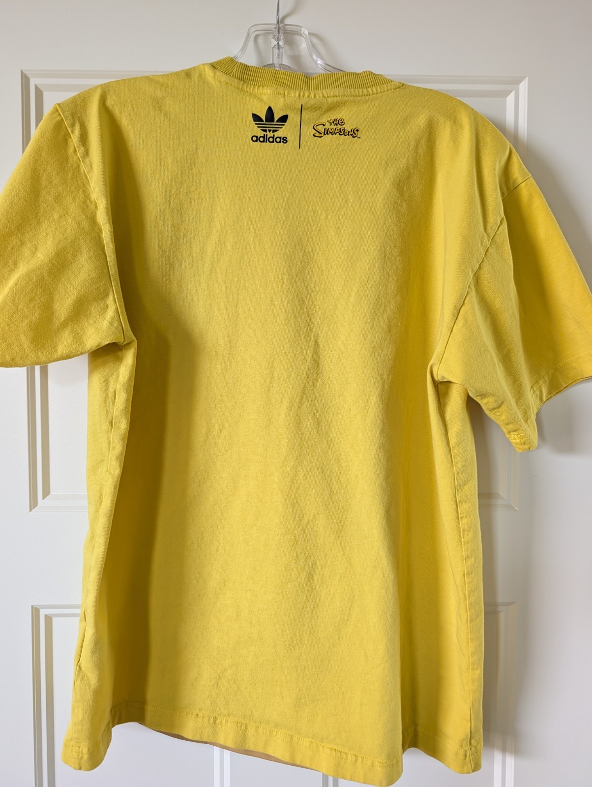 adidas The Simpsons Bart Simpson Men’s Shirt Size M Yellow Large Print