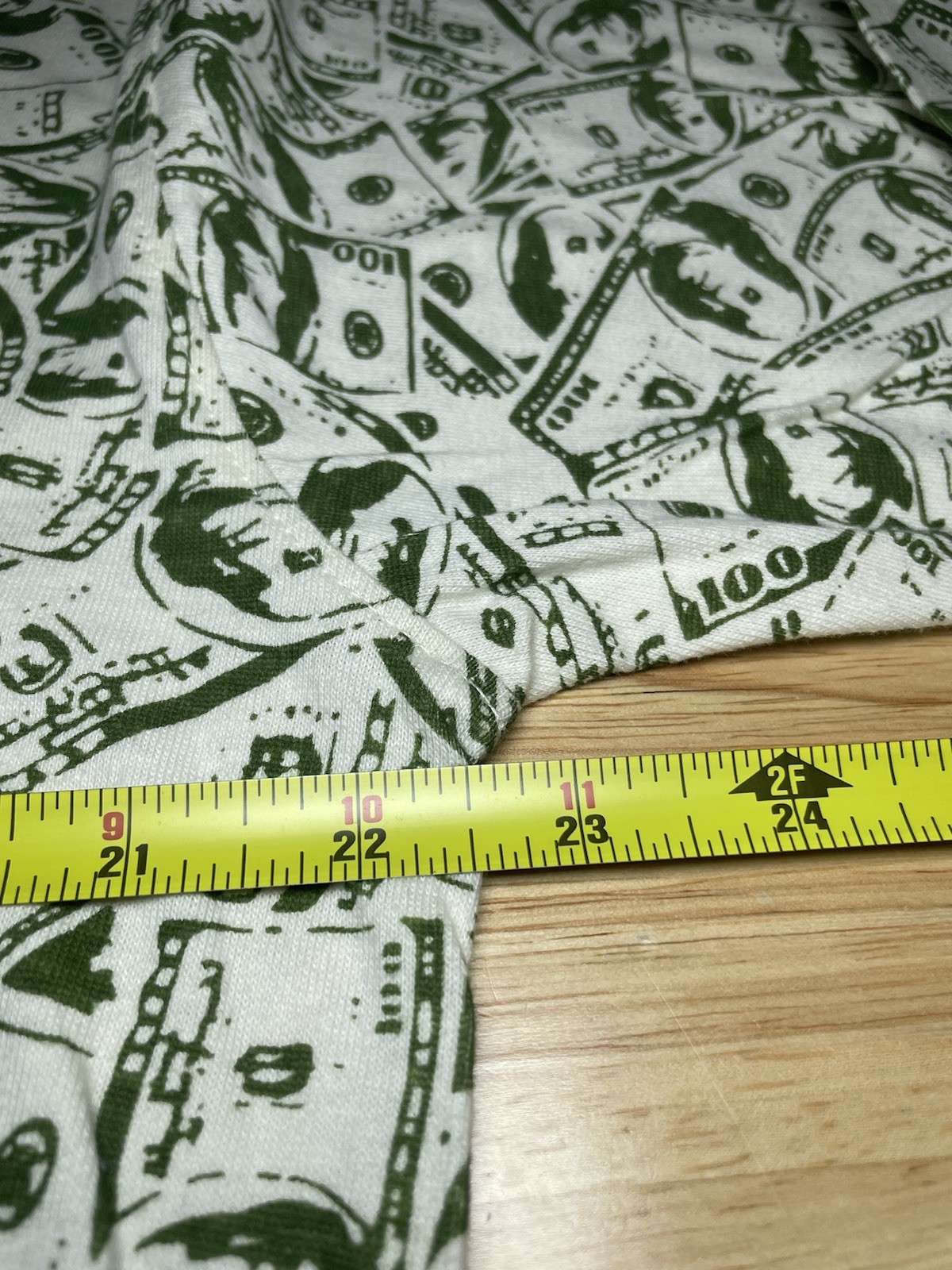 BNWT RoadBlock Ben Franklin 100 Dollar Bill $100 All Over Pattern T Shirt Mens M