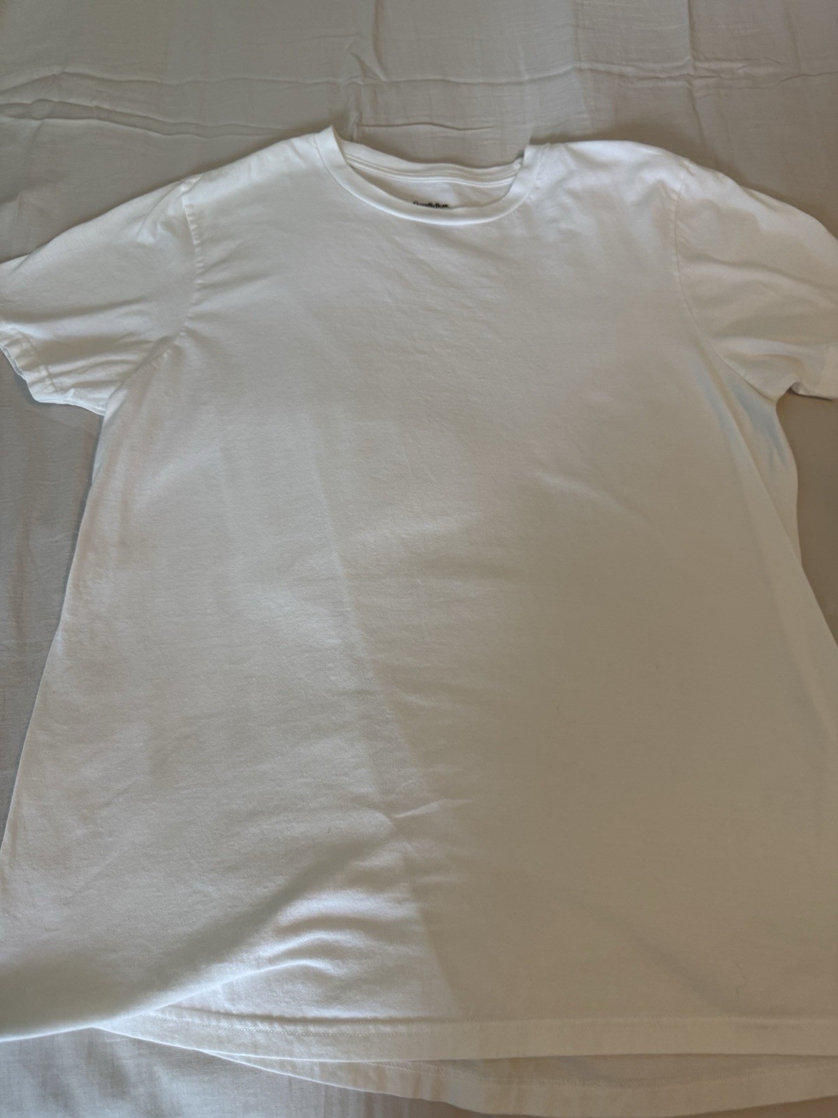 (2 Pack)Goodfellow & Co Men’s L White Short Sleeve Crew Neck Cotton Knit T-Shirt