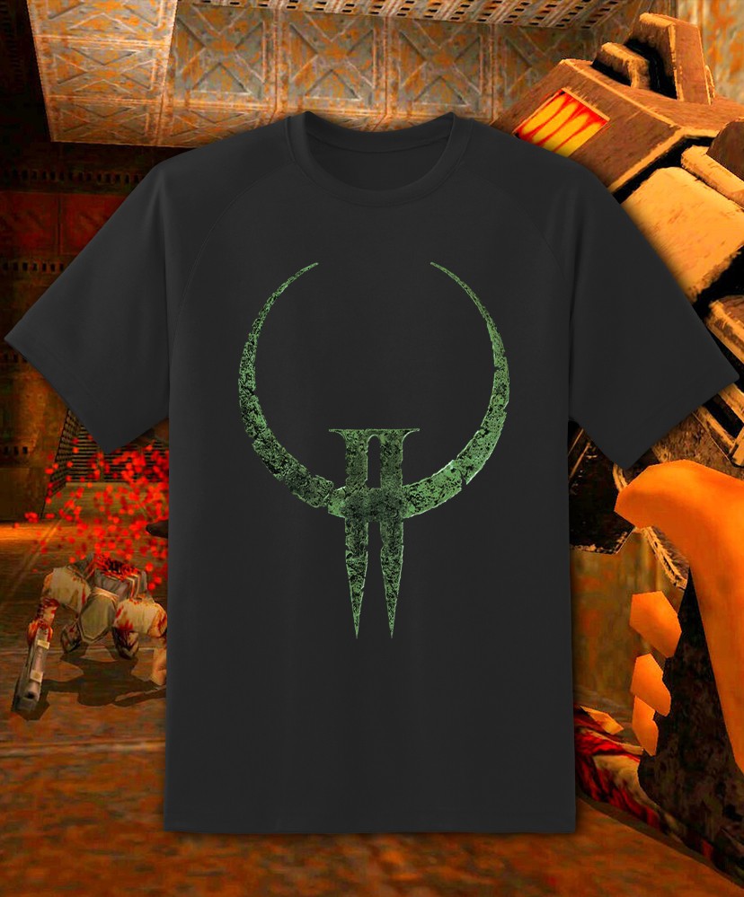 Quake 2 Retro Video Game T Shirt Youth M – Adult 6XL Fast Ship!