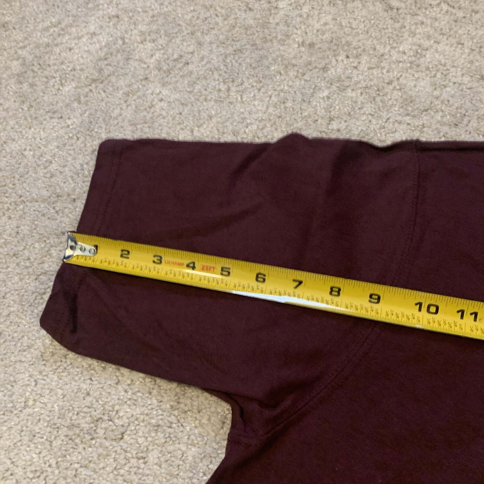 Vintage Champion Maroon Plum Heavy Weight Cotton T Shirt Large Unisex Lot Of 12