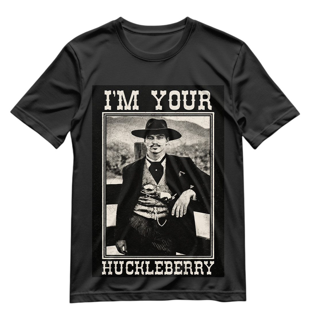 Tombstone Doc Holiday Im Your Huckleberry T Shirt S-XXXL Doc Holiday Graphic Tee