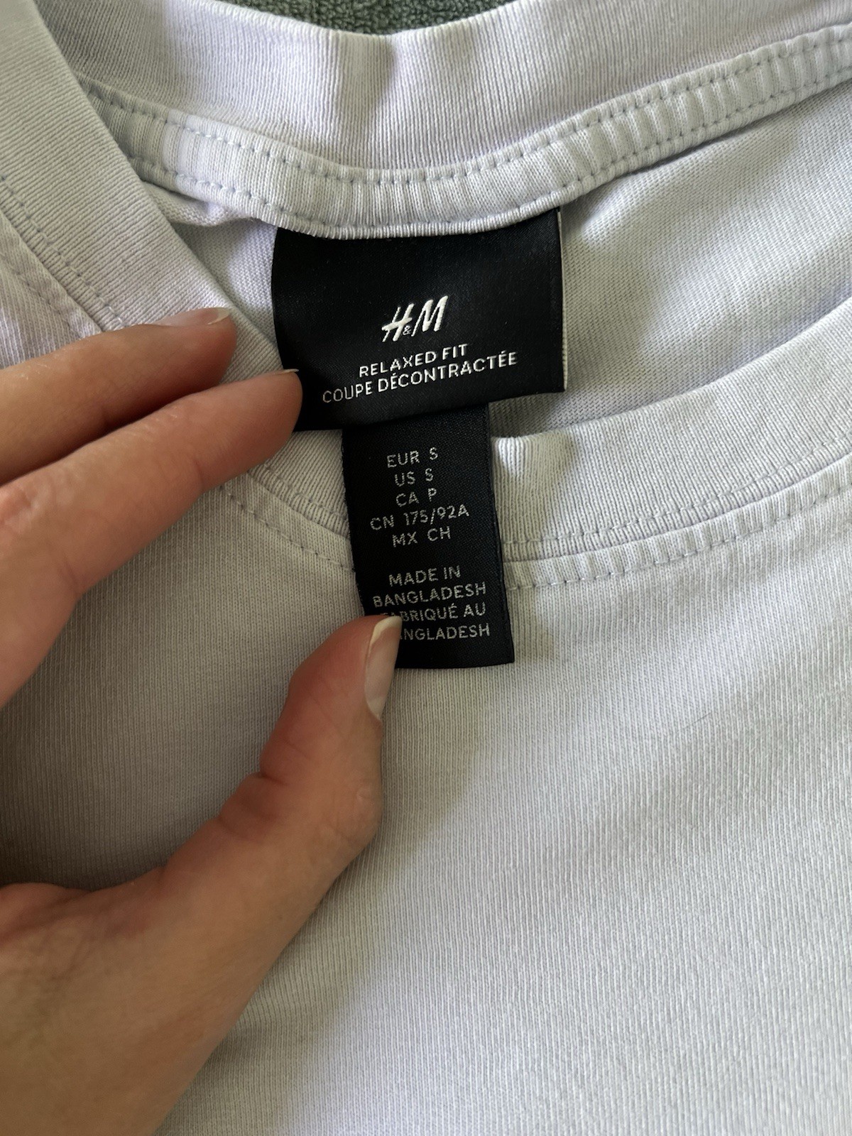 H&M Light Blue Short Sleeve Tee