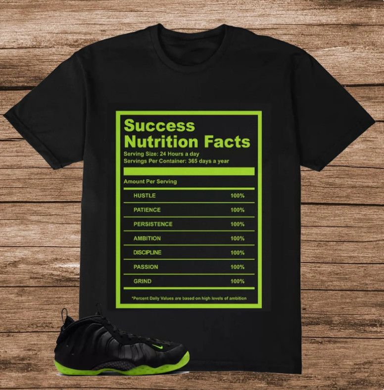 Foamposite Volt Black Air One T Shirt Match SUCC