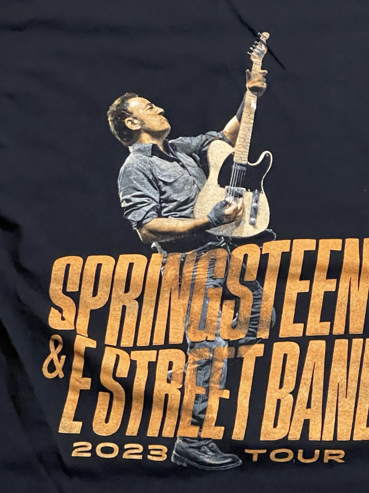 2023 Bruce Springsteen & E Street Band Tour Tee MEDIUM Rock Band T-Shirt GUC