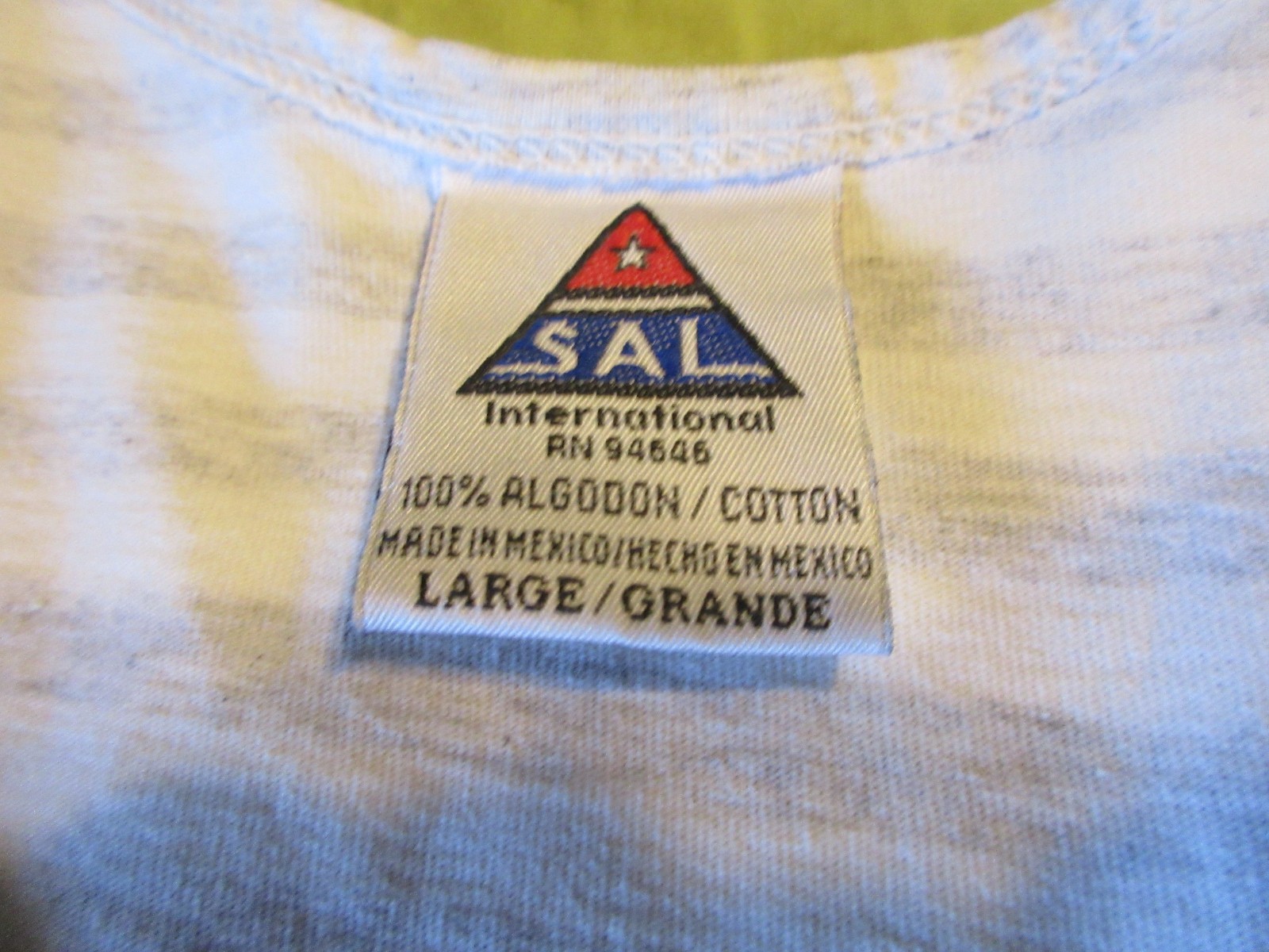 New 90’s Vintage Size Large Las Vegas Striped Tank Top T-Shirt