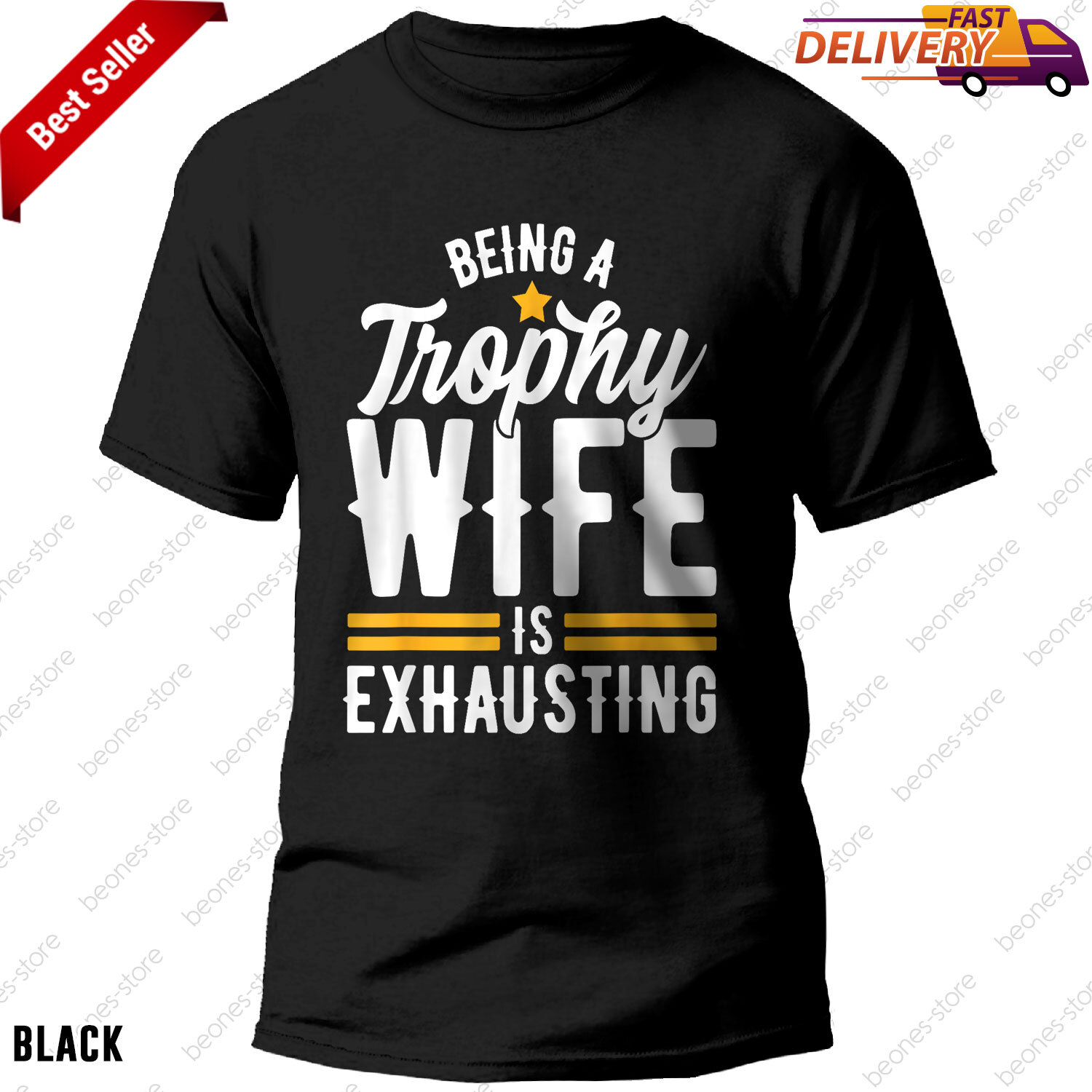 Trophy Wife Wedding Anniversary T-Shirt for Women, Wife Gift Idea