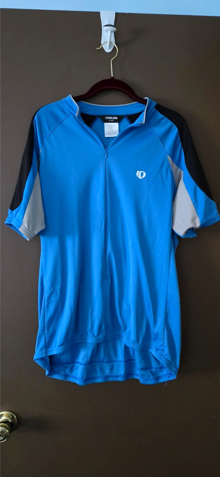 Pearl Izumi Blue Short Sleeve Cycling Jersey Zip Top Size XXL Rear Pockets